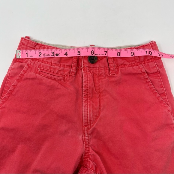 Gap Kids Adjustable Waste Coral Khaki Shorts Boys Size 6 Regular - Picture 4 of 10